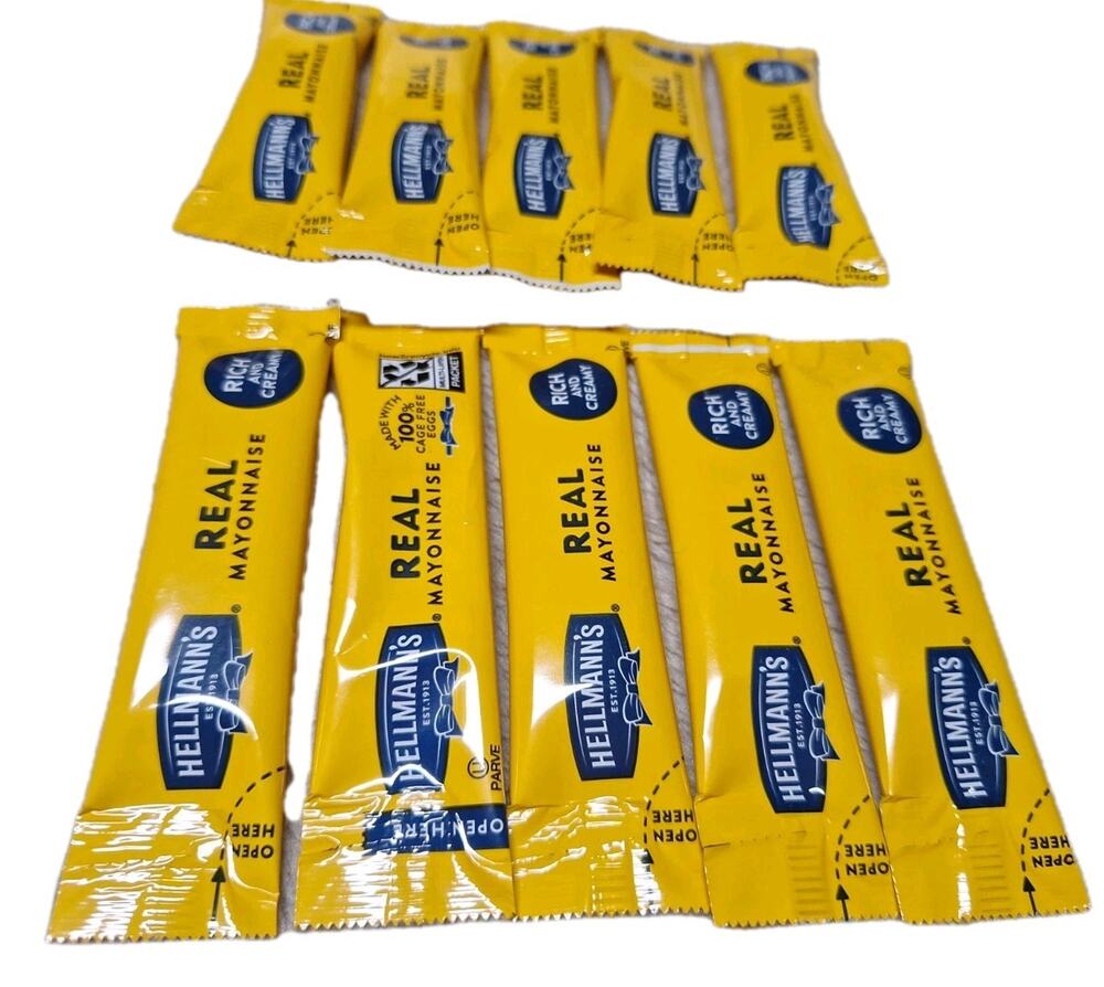 10 pack - Hellmann's REAL-Vraine Mayonnaise, 0.38 oz packets